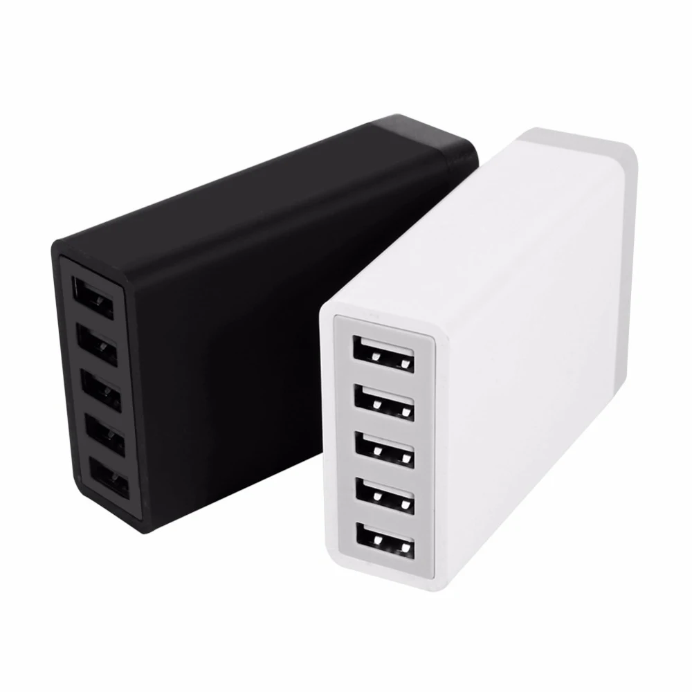 Station de Charge ILEPO 40W – 5 Ports USB Charge Rapide QC2.0 Prise Universelle