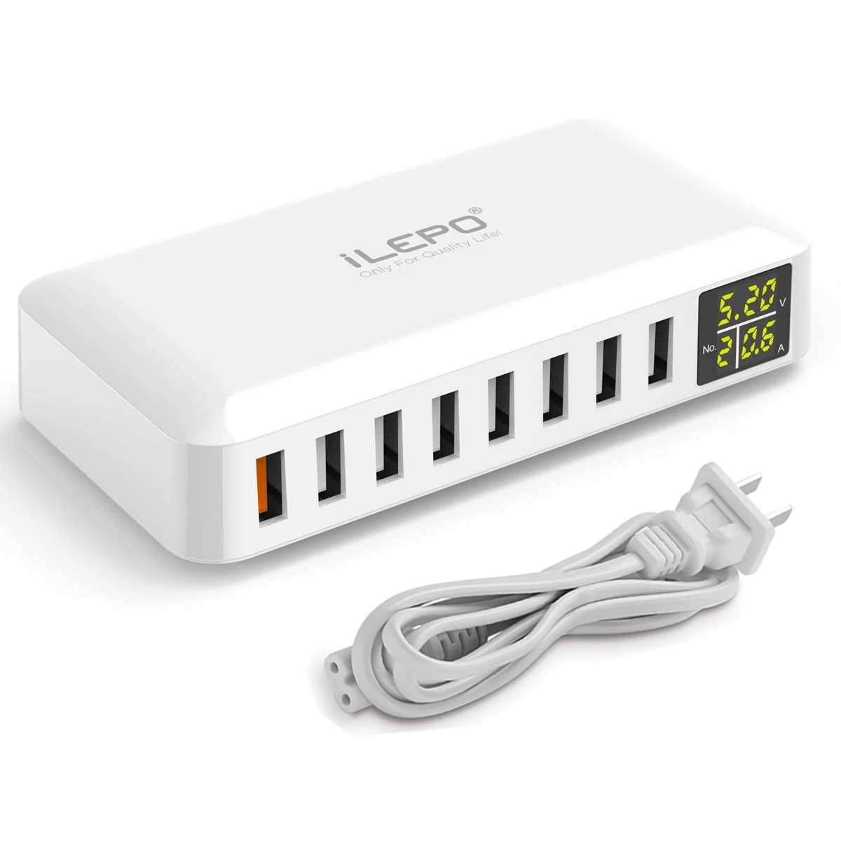 Station de Charge Rapide 60W Multi-ports USB – Compatible iPhone, Samsung & Plus