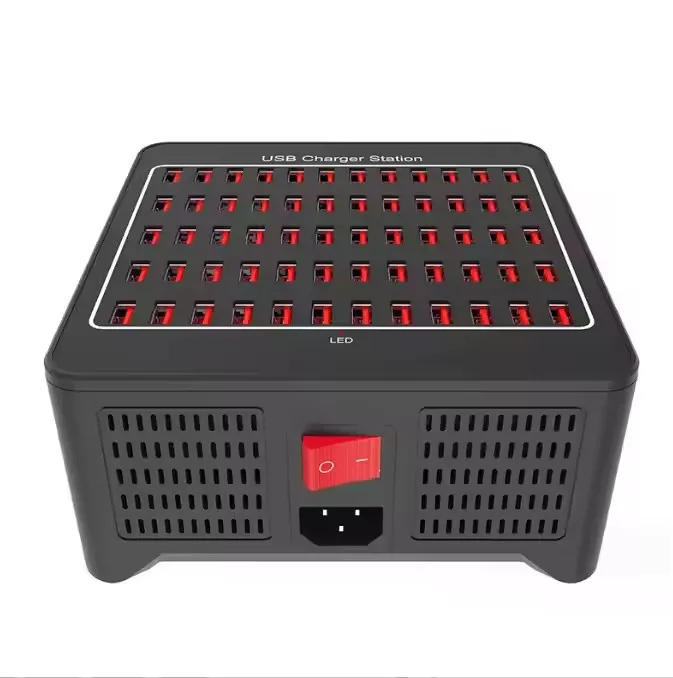Station de Charge 60 Ports USB 300W – Charge Rapide Multi-Appareils | ilepo
