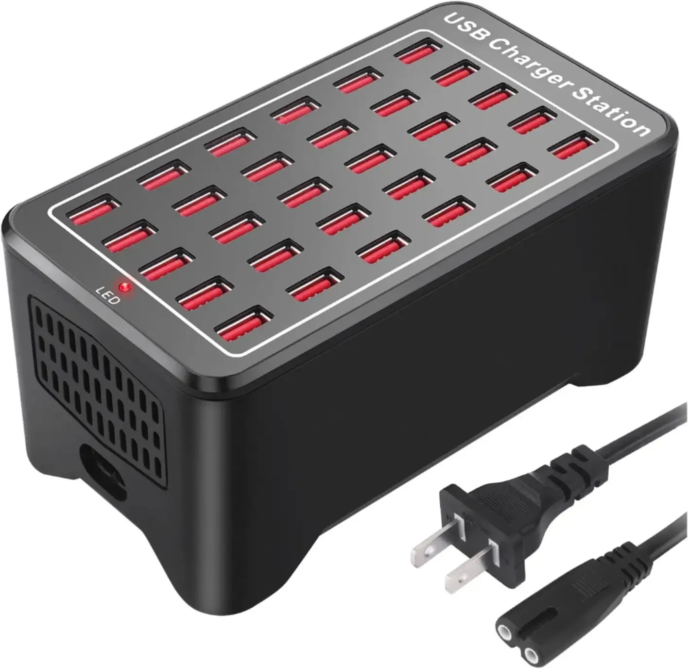 Station de Charge USB 30 Ports 150W – Recharge Rapide Multi-Appareils