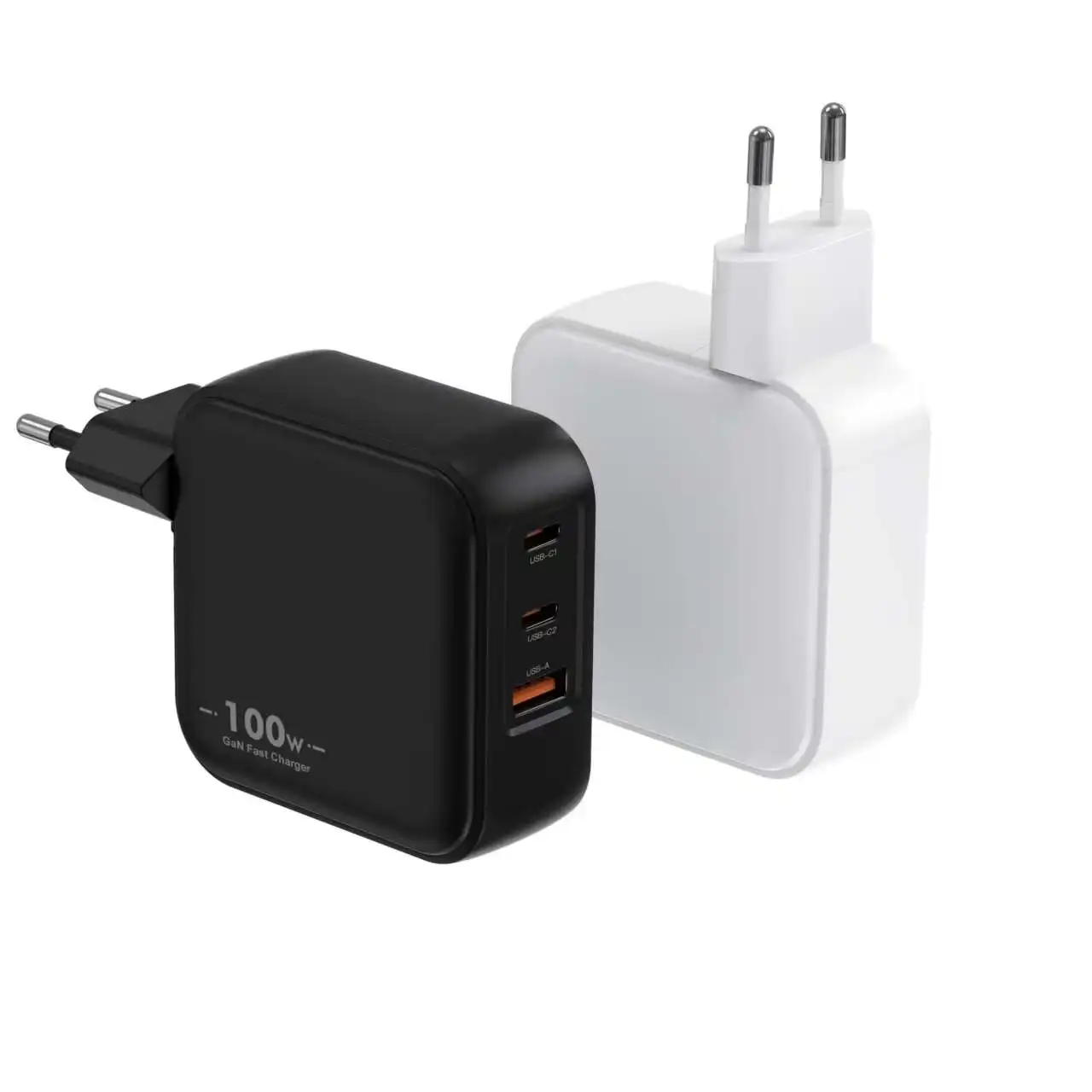Chargeur Rapide GaN 100W 3 Ports USB-C + USB-A | PD 3.0 PPS QC3.0 | Compatible iPhone & Samsung