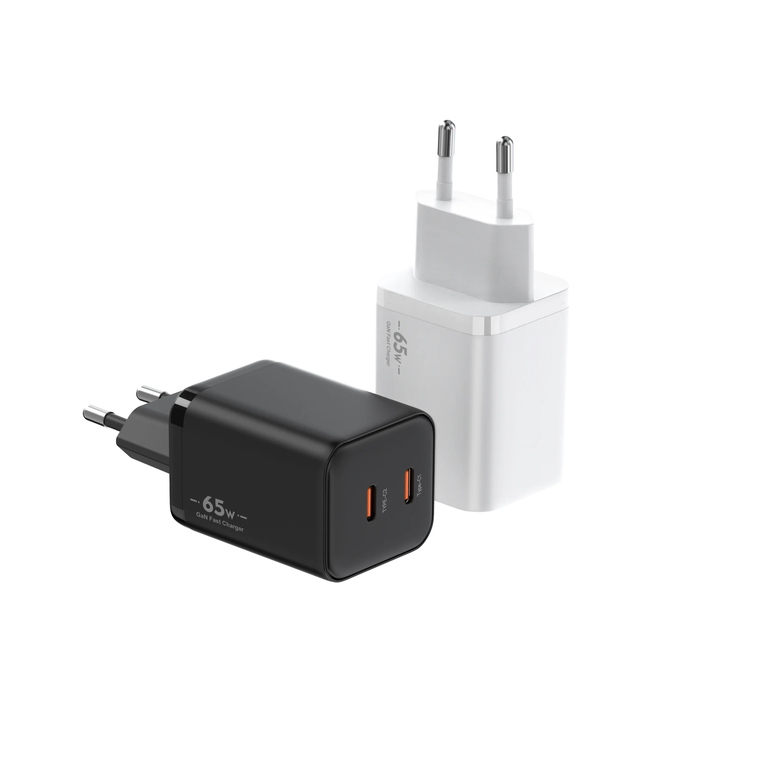 Chargeur GaN 65W Double USB-C Charge Rapide PD 3.0 – iPhone, Android, PC