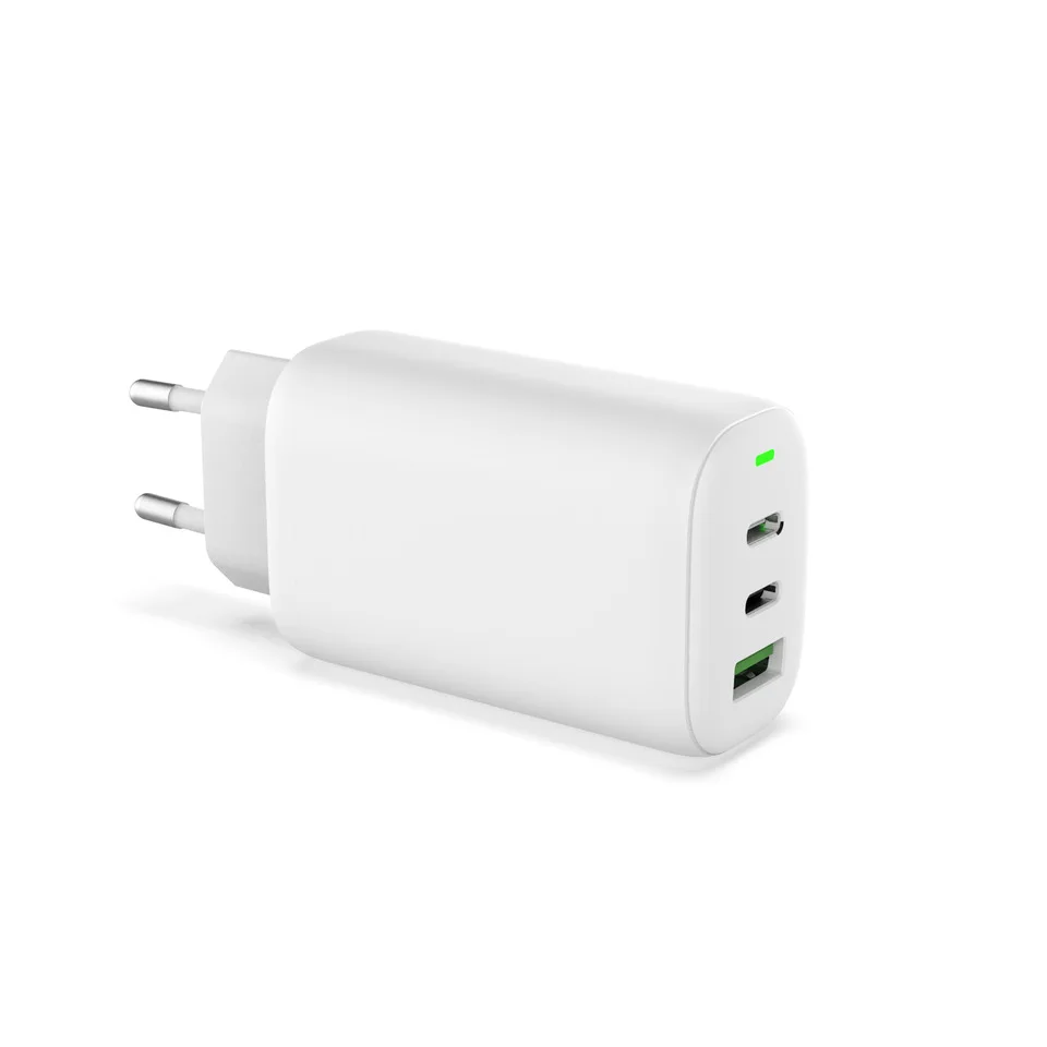 Chargeur GaN 65W ILEPO I40 – 3 Ports (USB + 2 USB-C) Charge Rapide PD QC3.0