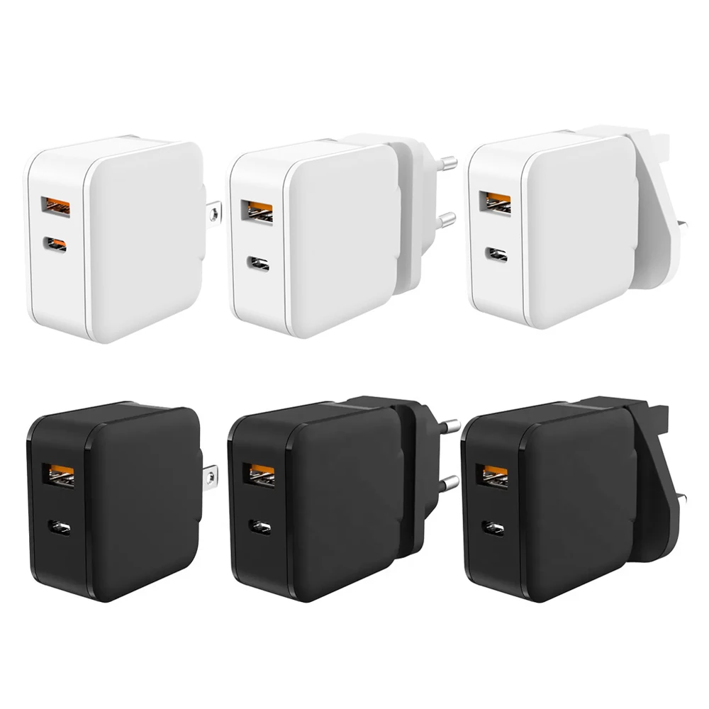 Chargeur Rapide Mural 30W USB-C PD3.0 + QC3.0 – Compatible iPhone & Android