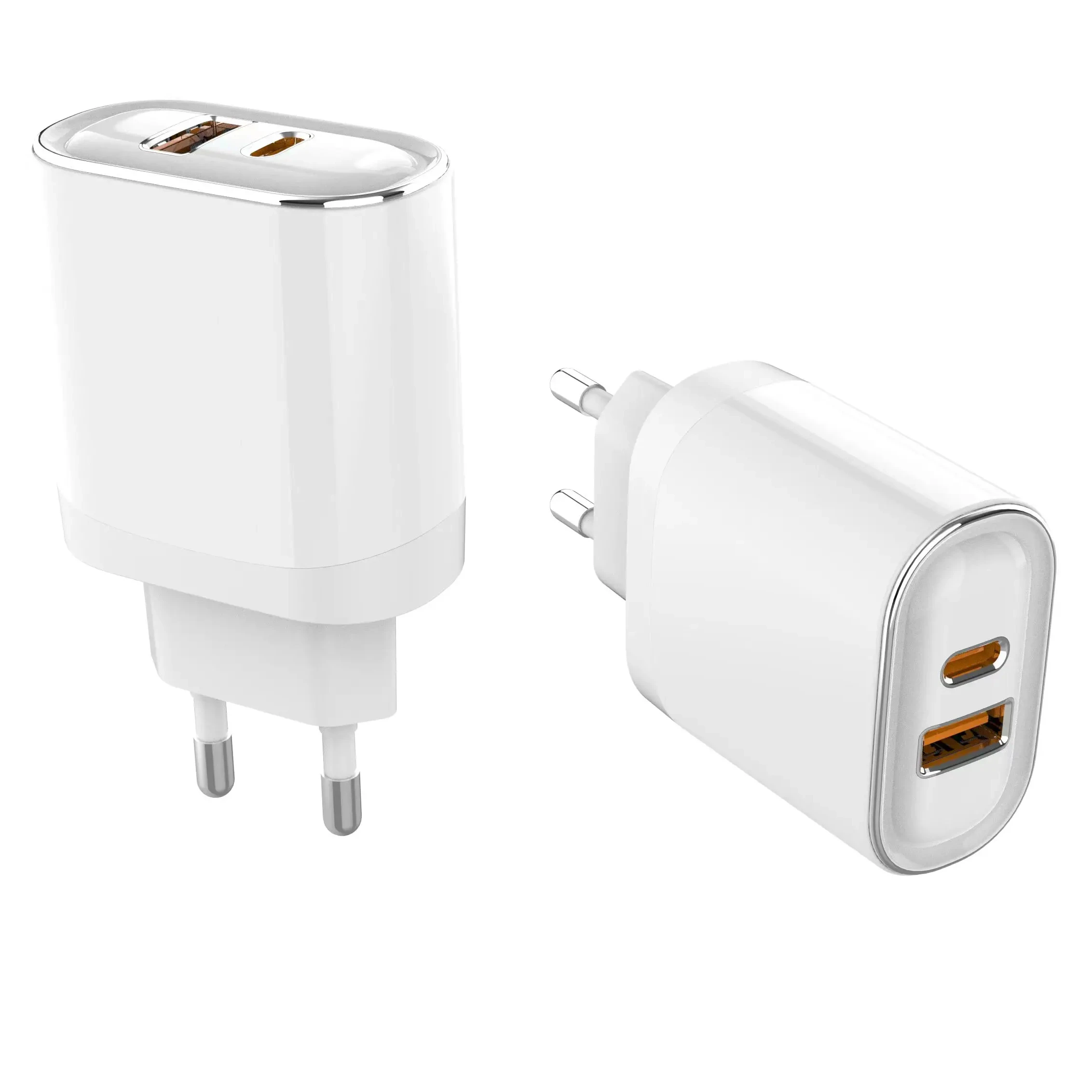 Chargeur Rapide 25W Double Port USB-C & USB-A – Compatible iPhone & Android