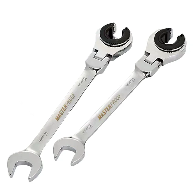 Clé à Cliquet Rotative Tube Ouvert MAISIDE 8-19mm – 72 Dents Acier Chrome