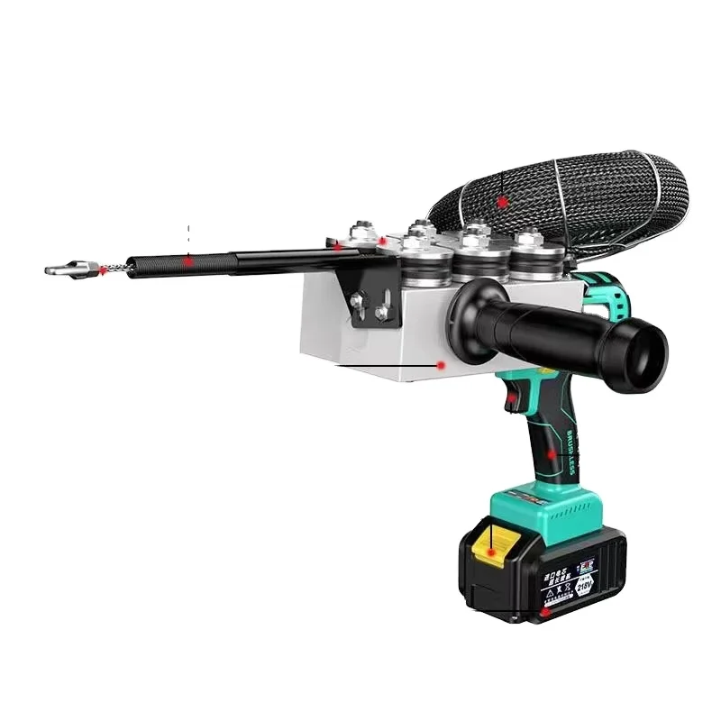 Machine à Ficeler Électrique Lithium 800W – Outil Professionnel pour Fils Électriques 10 Pièces