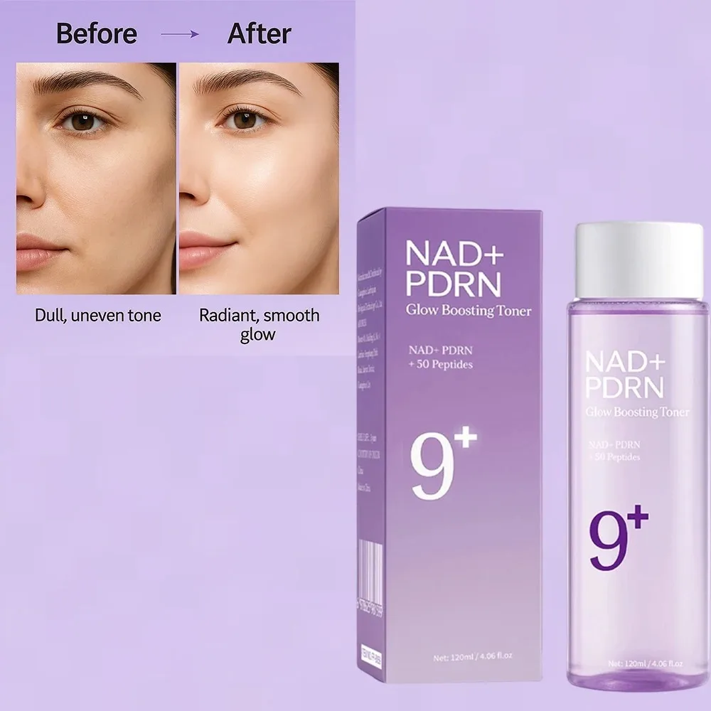 Tonique Éclat NAD+ PDRN 120ml – Hydratant, Raffermissant & Anti-Rides