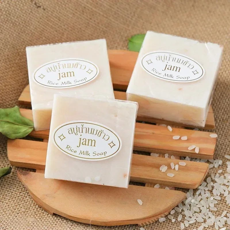 Savon au Lait de Riz & Lait de Chèvre – Éclaircissant, Exfoliant & Anti-Sébum