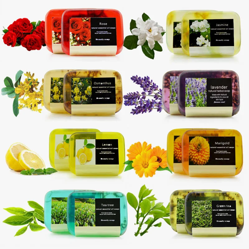 Savon Artisanal aux Huiles Essentielles – Lavande, Rose, Charbon, Citron, Aloe Vera