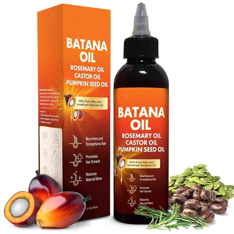 Huile Batana 100% Pure – Croissance, Anti-Chute & Réparation Capillaire Naturelle