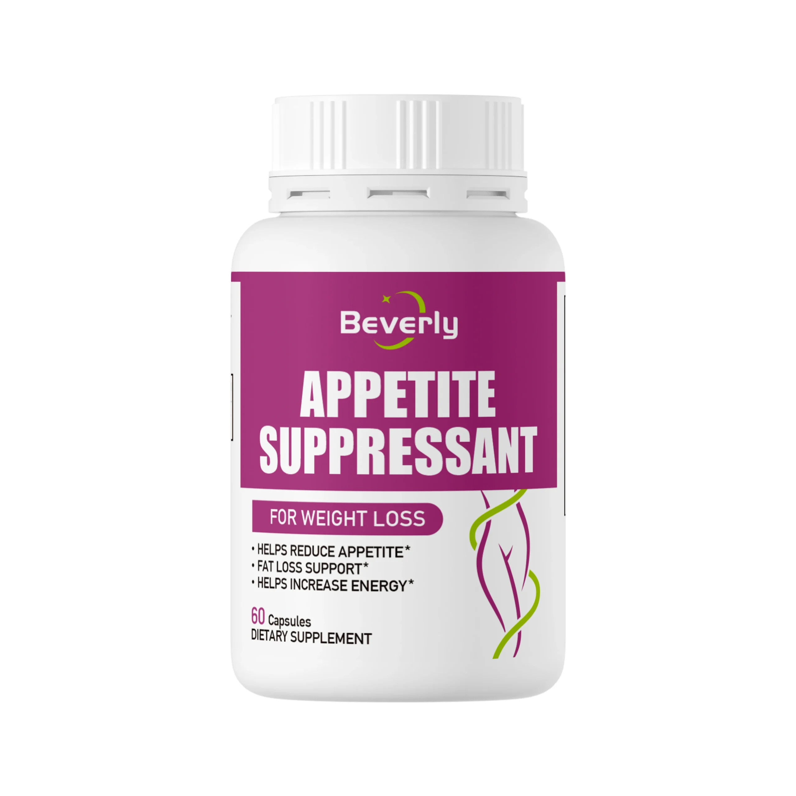 Beverly Complément Minceur Thé Vert – Brûle Graisse & Coupe-Faim | 60 Capsules