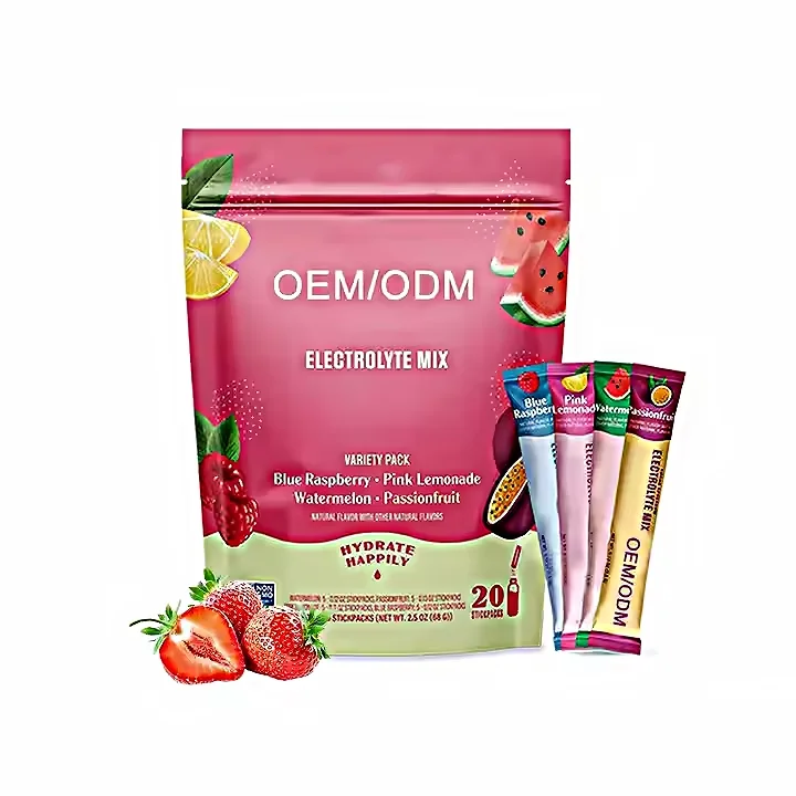Poudre d'électrolytes hydratante sans OGM – Magnésium, Vitamines, Énergie & Digestion