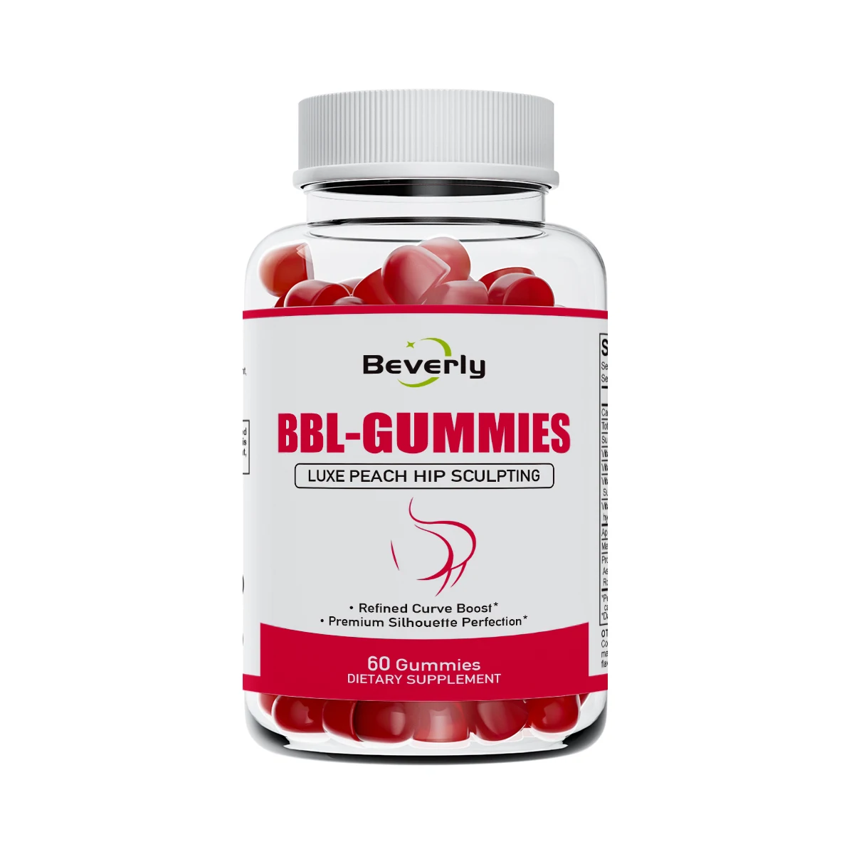 Gummies Beverly BBL Maca – Fesses, Hanches & Énergie | Vegan 60 Gommes