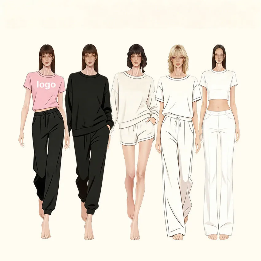Ensemble 2 pièces femme moulant col halter – Haut manches longues & pantalon | Toutes saisons