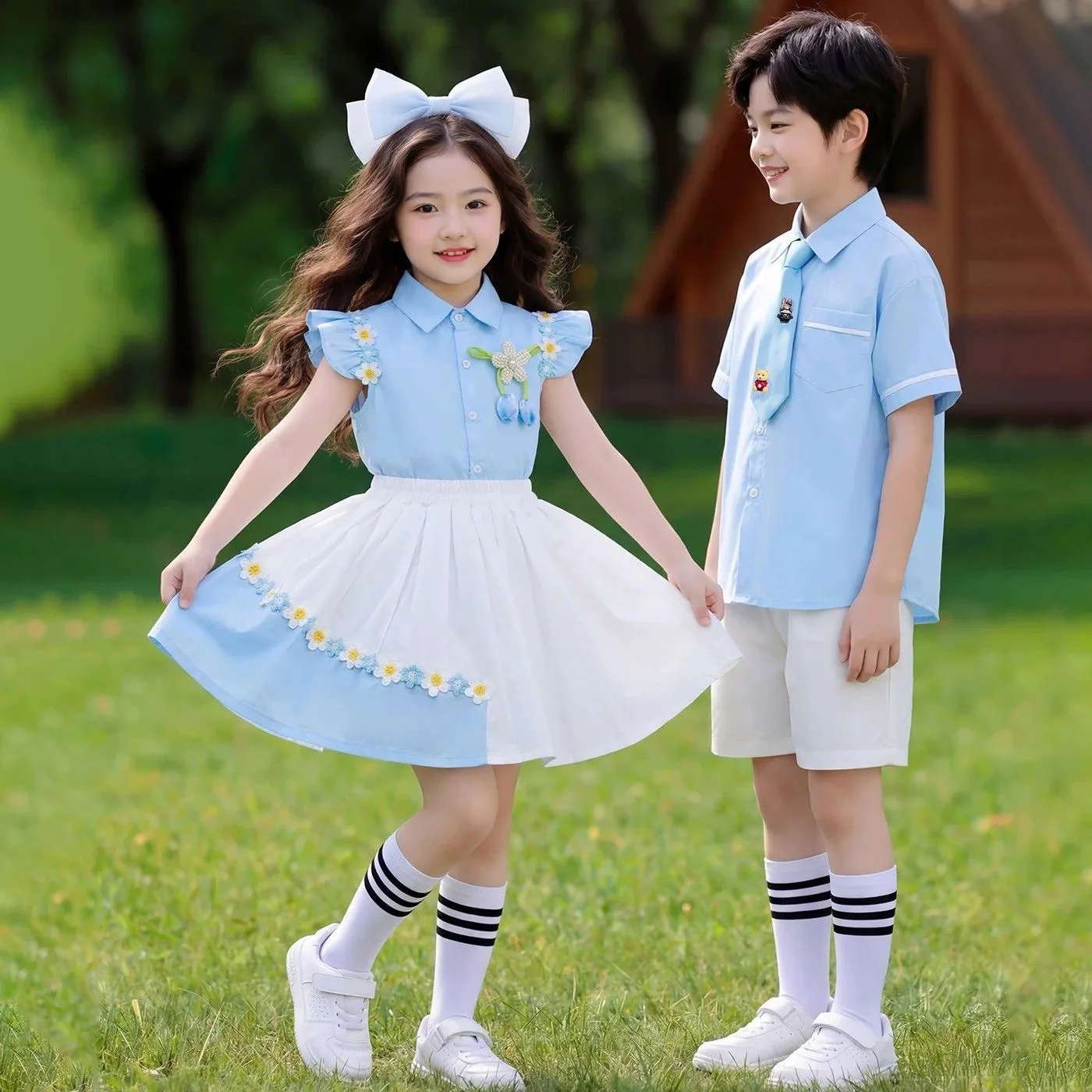 Uniforme Scolaire Coton Unisexe Enfant – Kit Complet Personnalisable