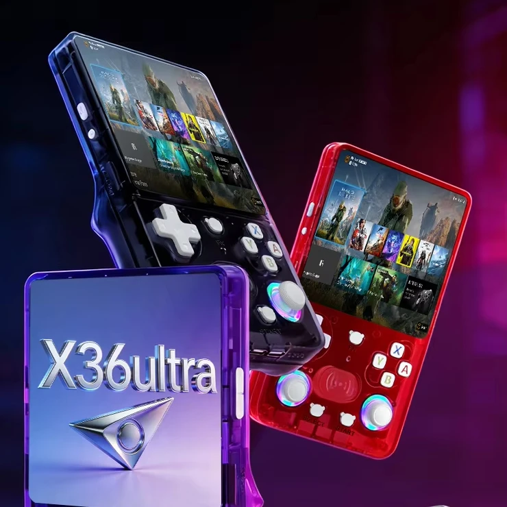 Console de Jeu Portable X36 Ultra 4,2" 64Go | 15000 Jeux Intégrés Wi-Fi Linux RK3326