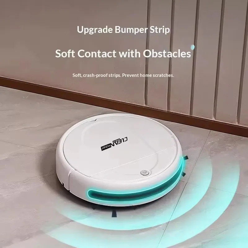 Robot Aspirateur 3-en-1 Laveur & Balayeur – 4500 Pa, Recharge USB, 90 min d'autonomie