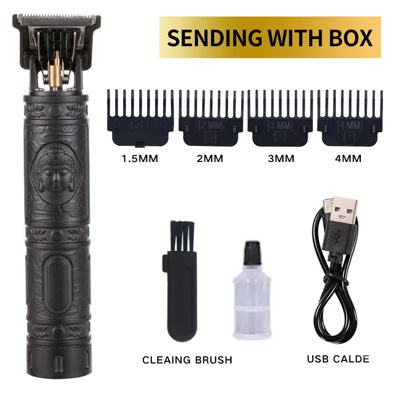 Tondeuse Professionnelle T9 Sans Fil – Coupe Précise, Rechargeable & Waterproof IPX6