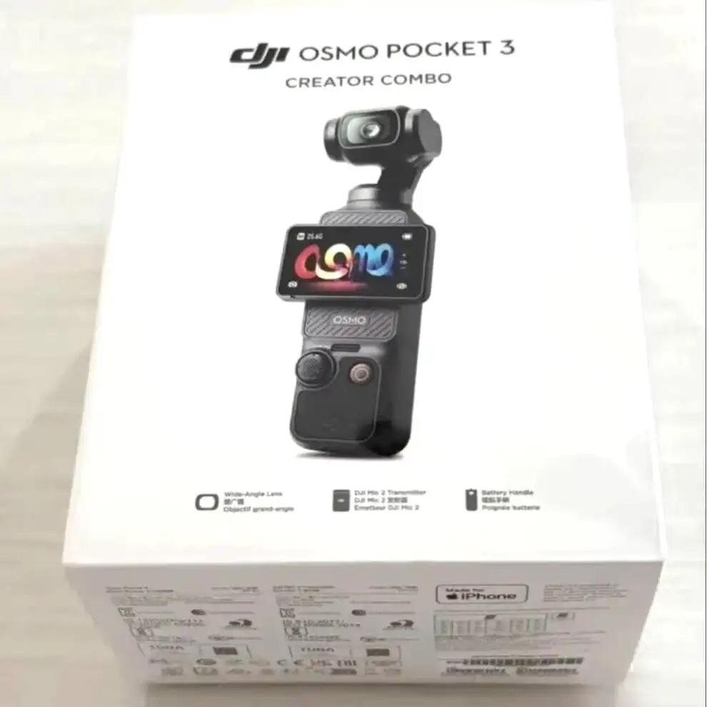 DJI Osmo Pocket 3 Creator Combo – Caméra 4K Gimbal 3 Axes + Télécommande Sans Fil