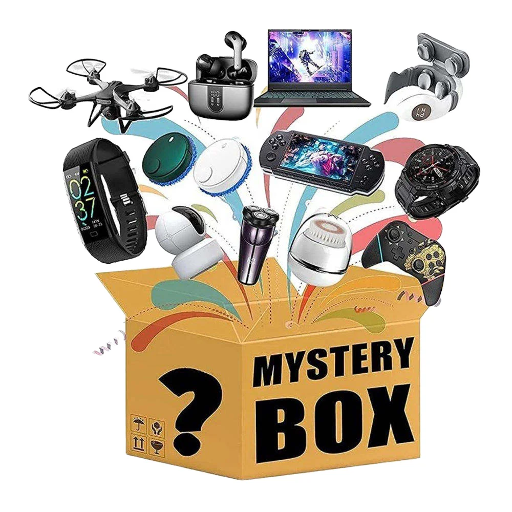 Mystery Box High-Tech 3C – Écouteurs, Montre, Enceinte & Plus | Livraison Surprise