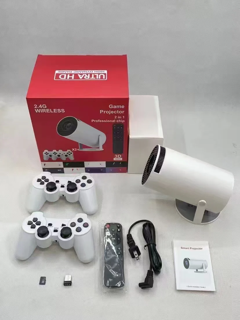 Projecteur Portable F320 Android 11 4K | Manette Gaming | WiFi 5G | Home Cinéma
