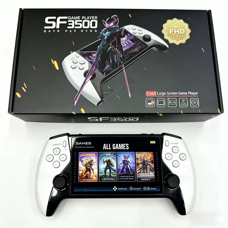 Console de Jeu Portable SF3500 5 Pouces – 20 000 Jeux, Wi-Fi, TV, 64GB