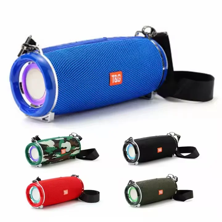 Enceinte Bluetooth Portable TG192 Double Pavillon RGB LED + Micro Intégré USB/TF Waterproof