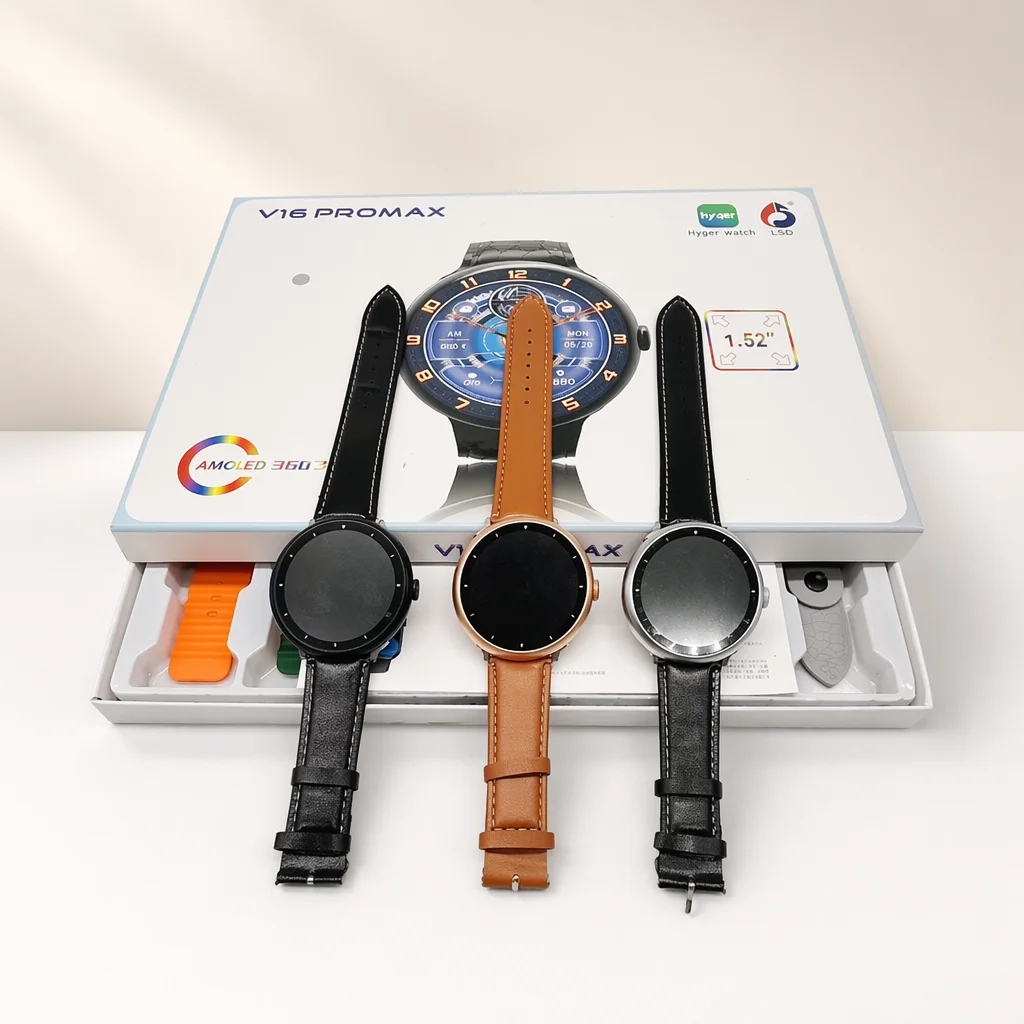 Montre Connectée V16 Pro Max 7 Bracelets – Appels BT, Sport & Santé, Unisexe 2025