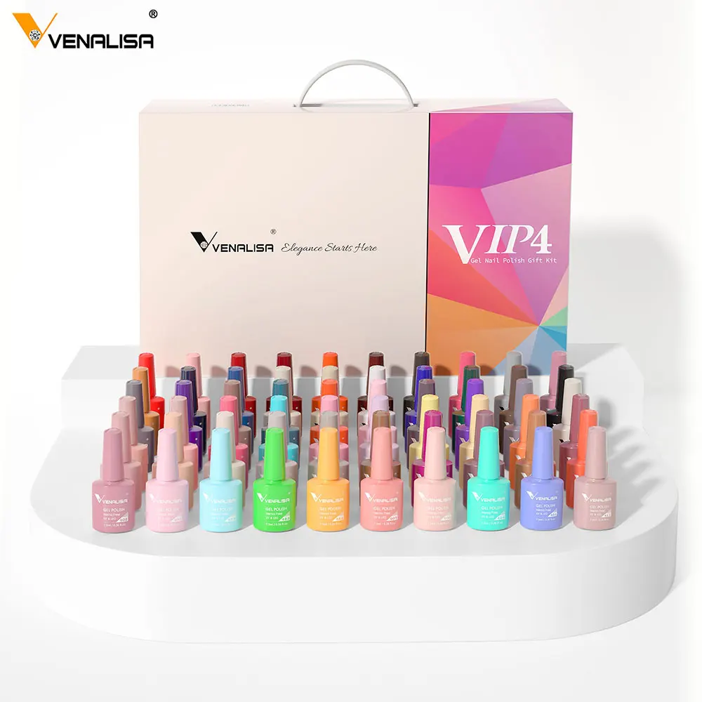 Kit Complet Vernis Gel UV Venalisa VIP4 - 60 Couleurs Hema Free | Label Privé