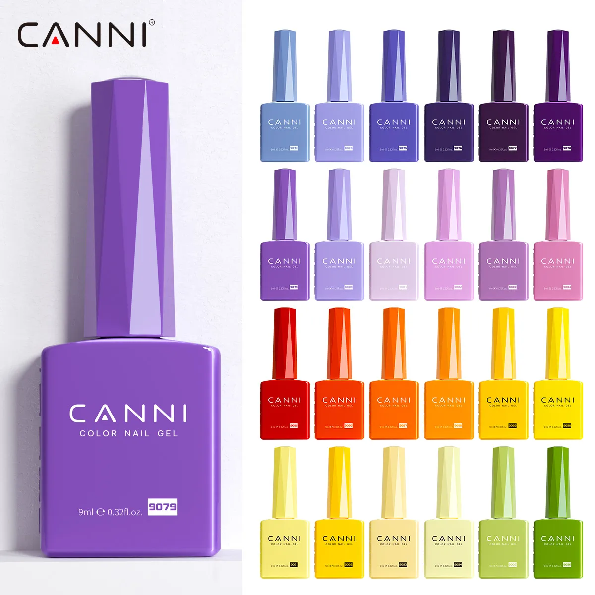 CANNI Gel Polish UV/LED 9ml – Vernis Semi-Permanent Longue Durée 144 Couleurs