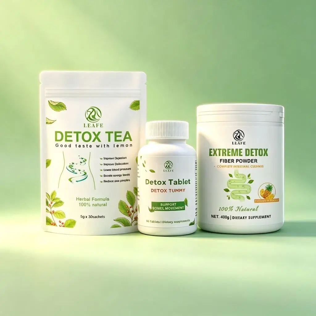 Coffret Détox Extrême LEAFE – Poudre Minceur 100% Naturelle & Nettoyage Intestinal