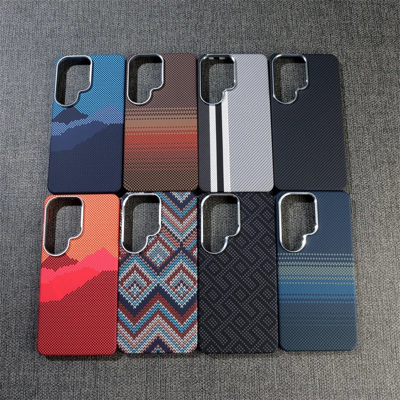 Coque Fibre de Carbone Samsung Galaxy S24/S25/S26 Ultra – Magnétique & Antichoc