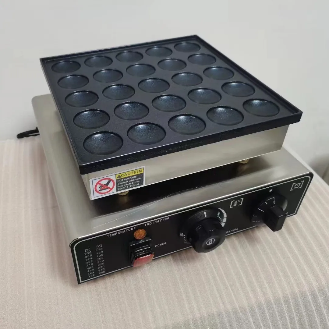 Crêpière électrique commerciale 25 trous – Dorayaki, gaufres & crêpes