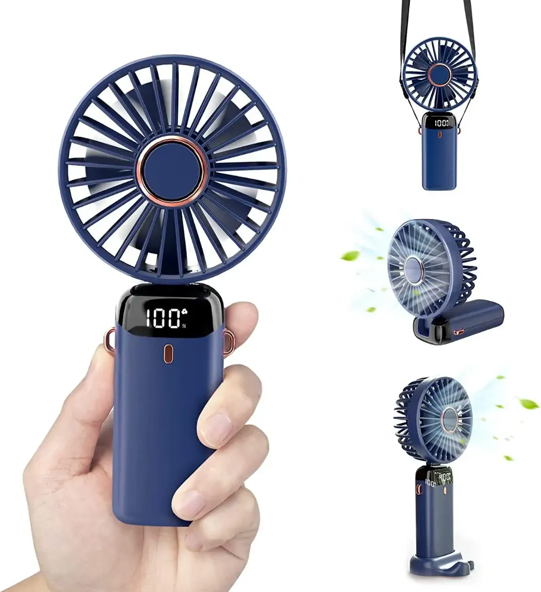 Mini Ventilateur de Poche USB – Rechargeable & Silencieux – Idéal Été, Bureau et Voyage
