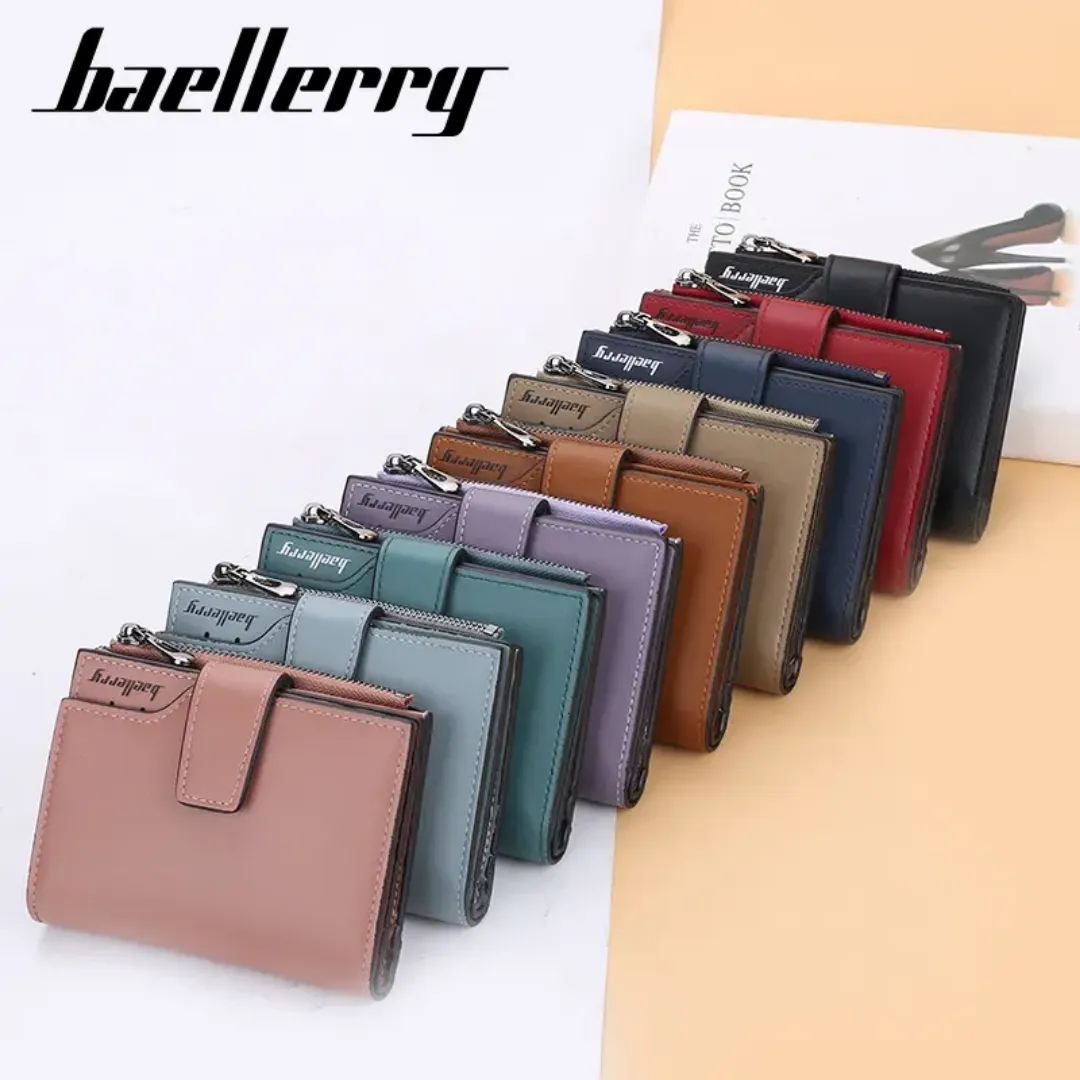 Portefeuille Minimaliste pour Femmes en Cuir PU par Baellerry