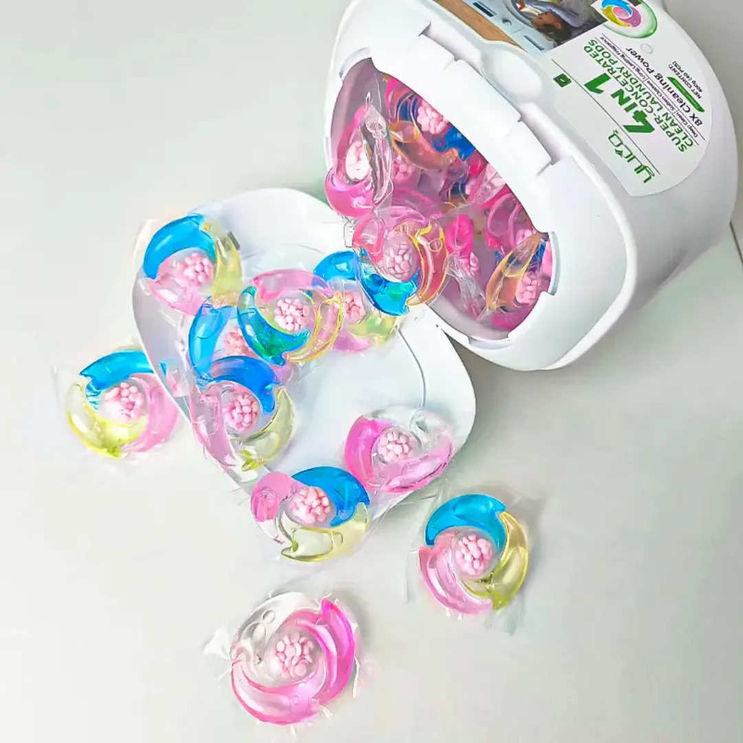 Perles de Lessive 5 en 1 – Nettoyage en Profondeur, Détachant Concentré, 40 perles lessive dans une 