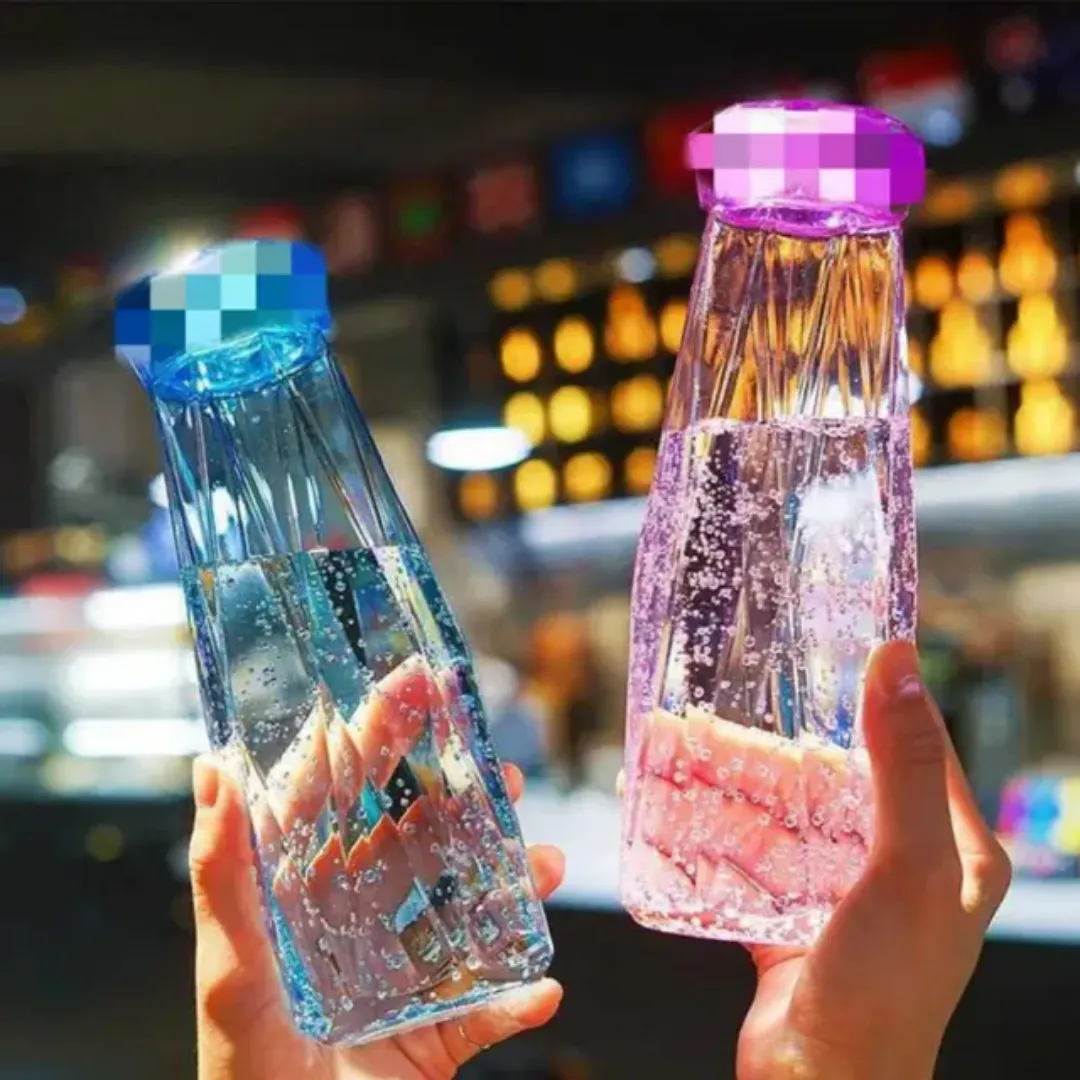 Gourde en Verre Élégante 400/500ml – Résistante à la Chaleur