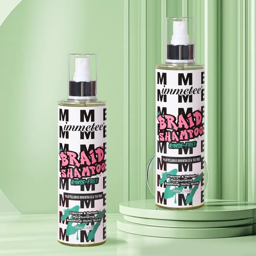 Shampoing Sans Rinçage IMMETEE – Nettoyant Rafraîchissant pour Tresses, Locks, Twists et Tissages (250ml)