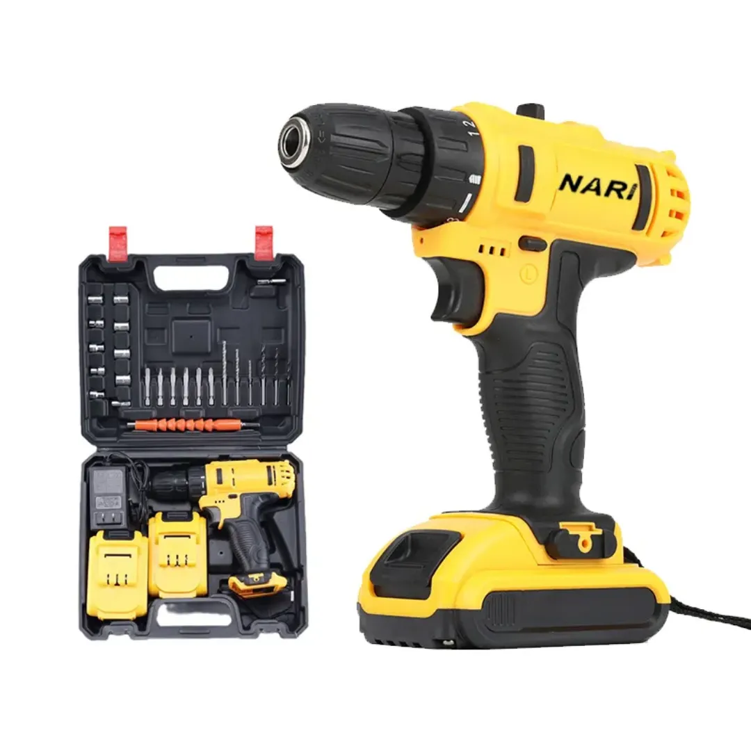 Visseuse-Perceuse Électrique Sans Fil 18V – Multifonction, Vitesse Variable, Rechargeable, 2 Vitesses, Coffret avec Embouts et Accessoires