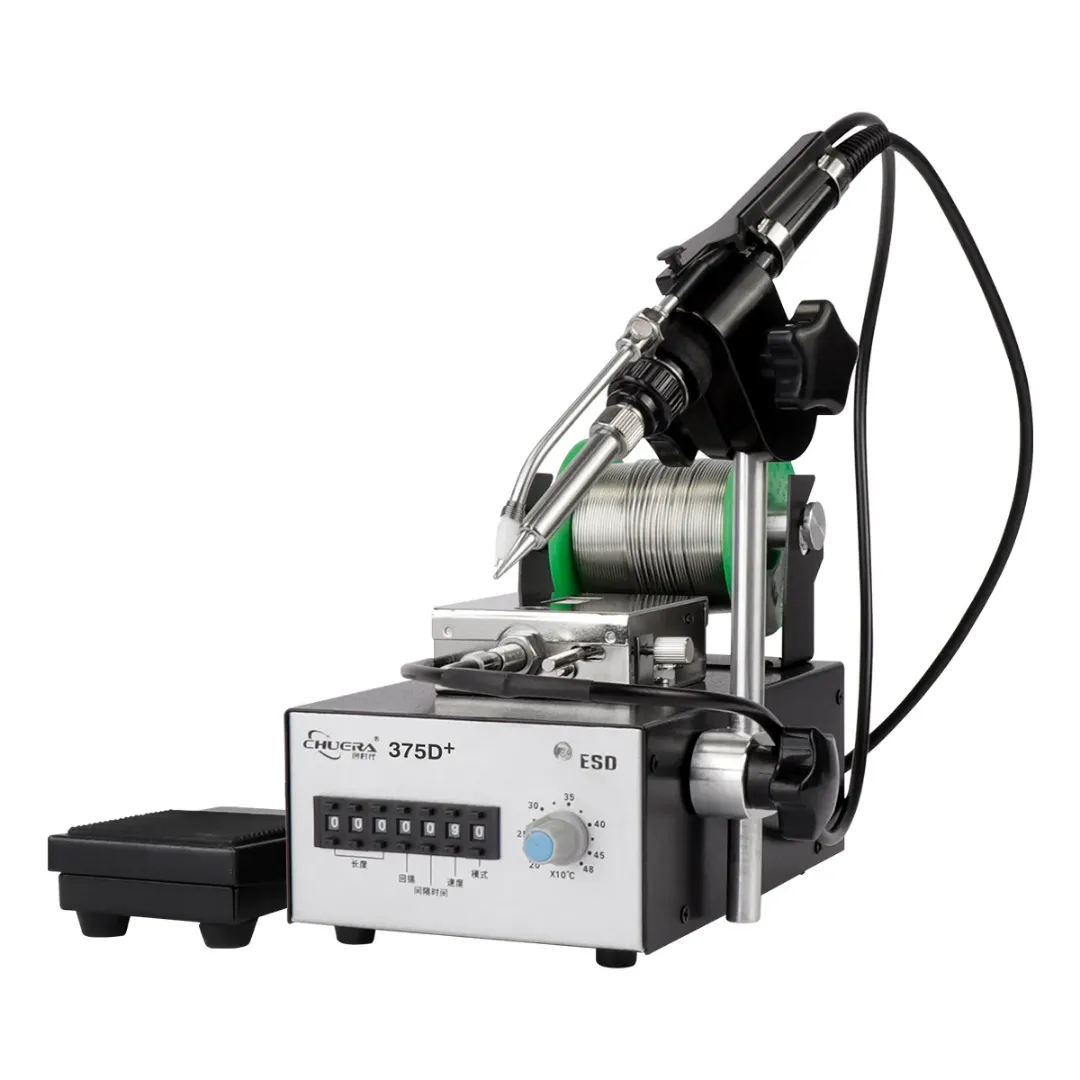 Station de Soudure Automatique Chuera 375D+ – Contrôle de Température Précis, Alimentation en Étain Sans Plomb, Réparation Carte Mère et Téléphones