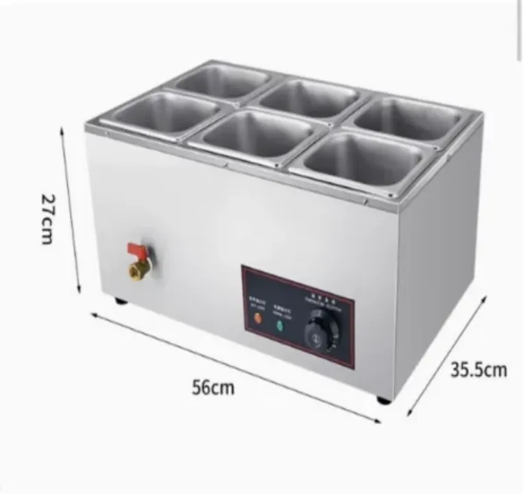 Four de Fusion Professionnel à Chocolat – Machine Haute Performance 6 Bacs pour Usage Commercial
