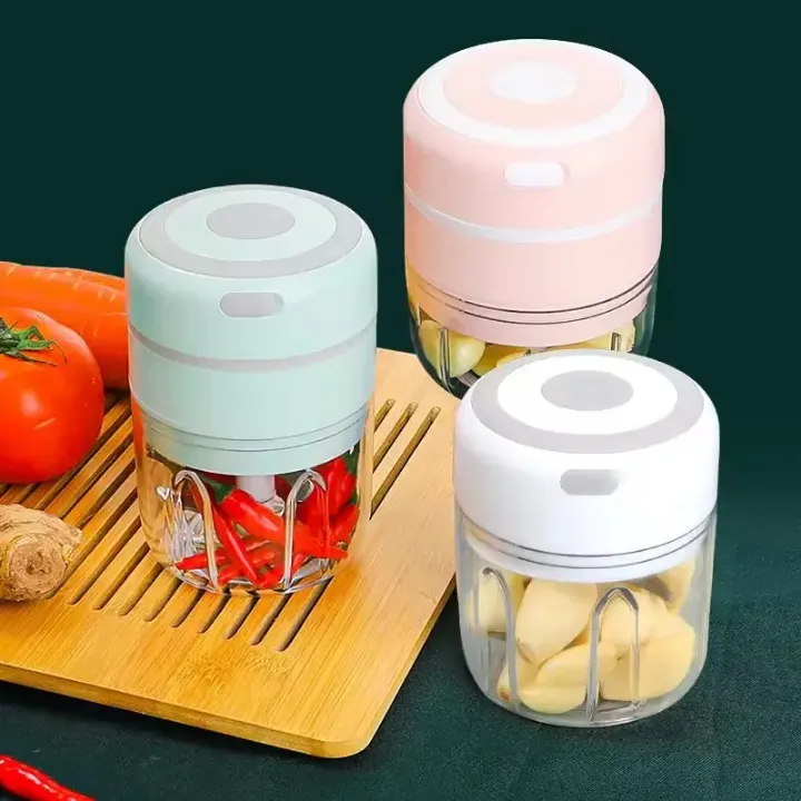 Mini Hachoir Électrique Rechargeable USB – Broyeur Alimentaire Portable pour Ail, Oignons, Épices et Légumes