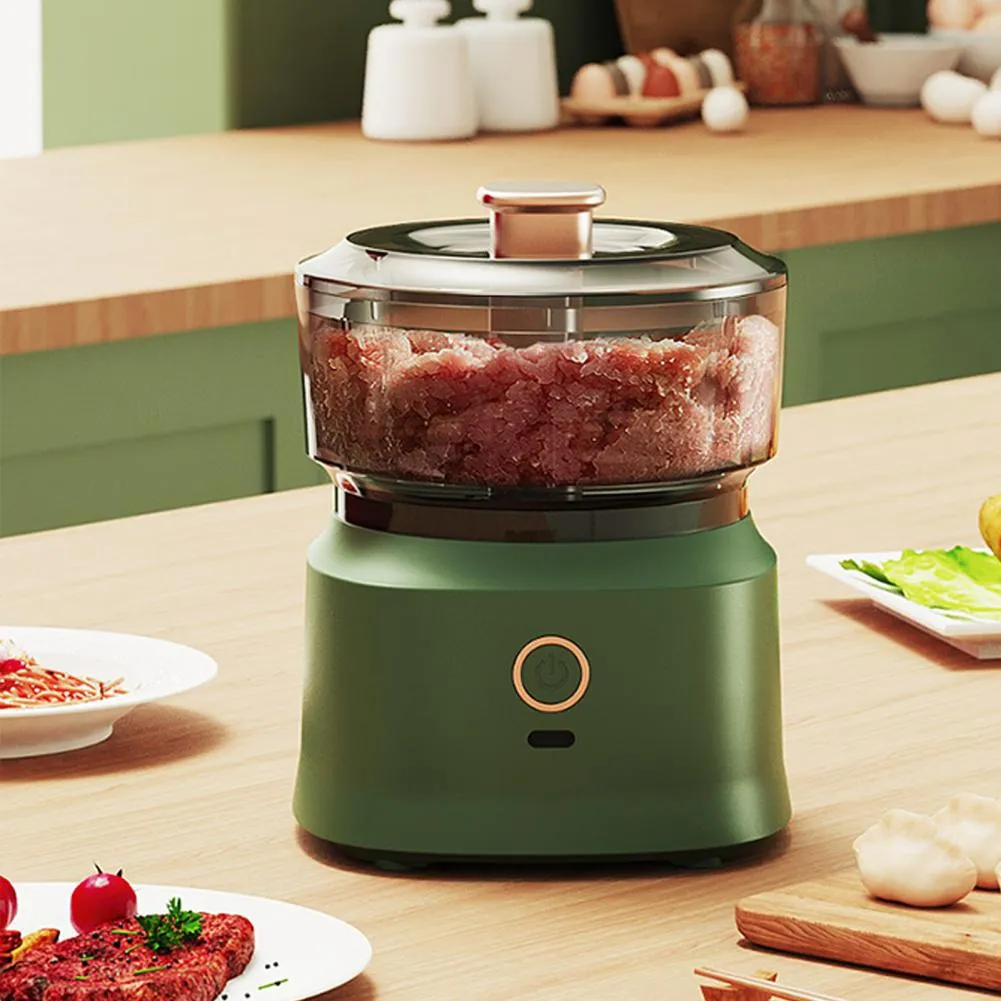 Mini Hachoir Électrique Portable USB – Mélangeur Multifonction pour Gingembre, Ail, Légumes et Fufu