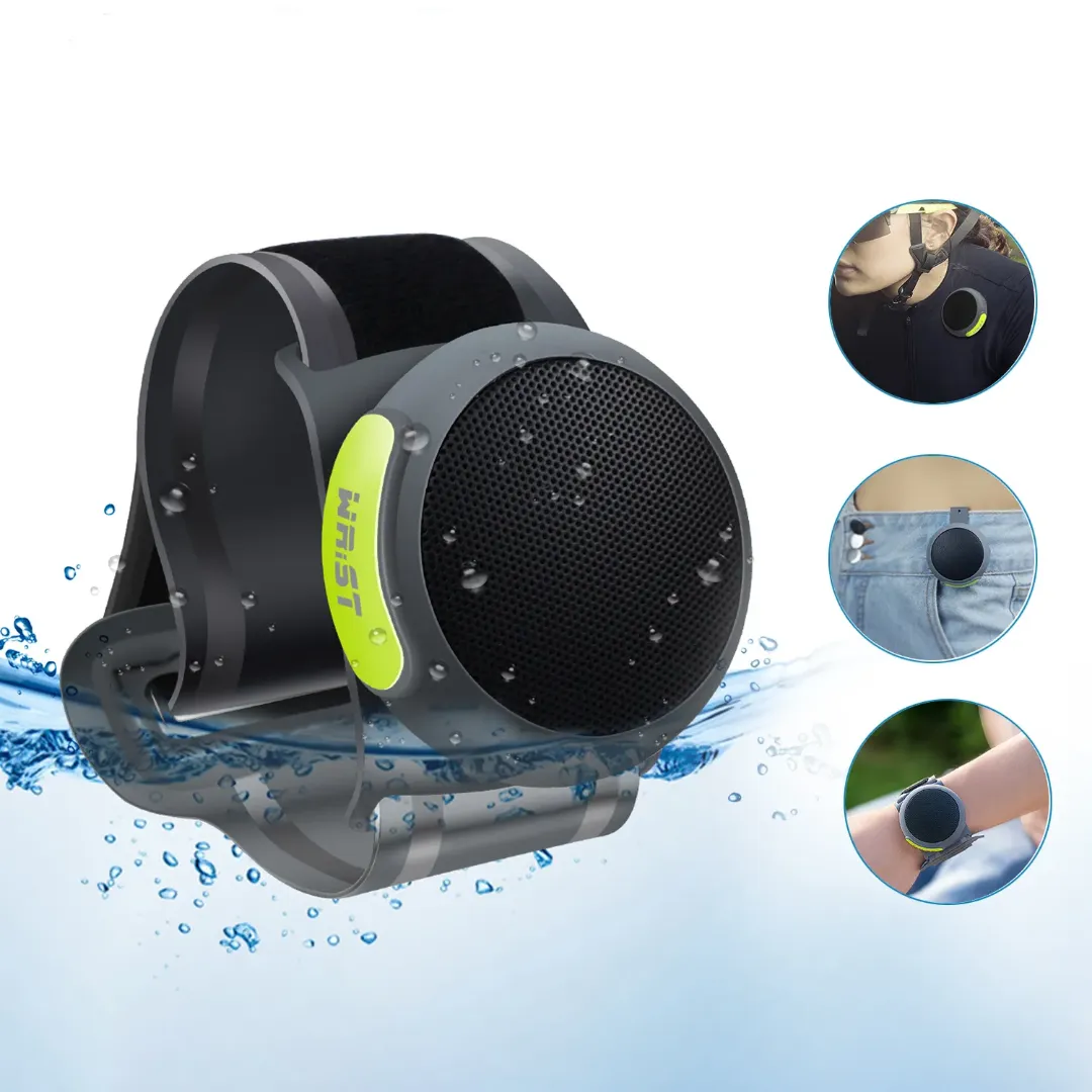 Mini haut-parleur Bluetooth WRiST – Étanche, magnétique, mains libres – Portable poignet/moto