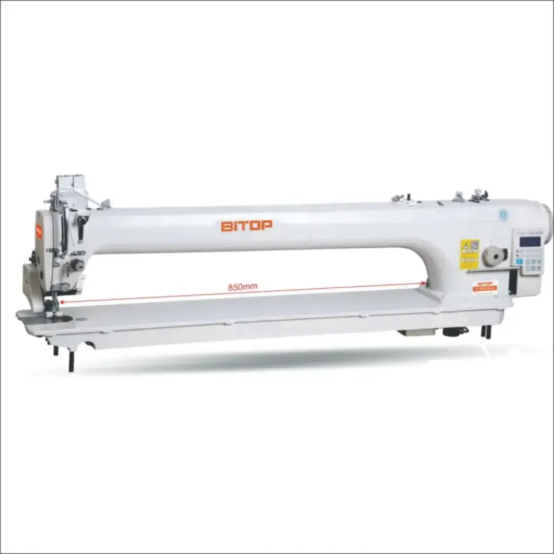 Machine à Coudre Industrielle ST-9056 – Long Bras, Haute Vitesse, Levée de Pied Réglable 5,5 à 15 mm