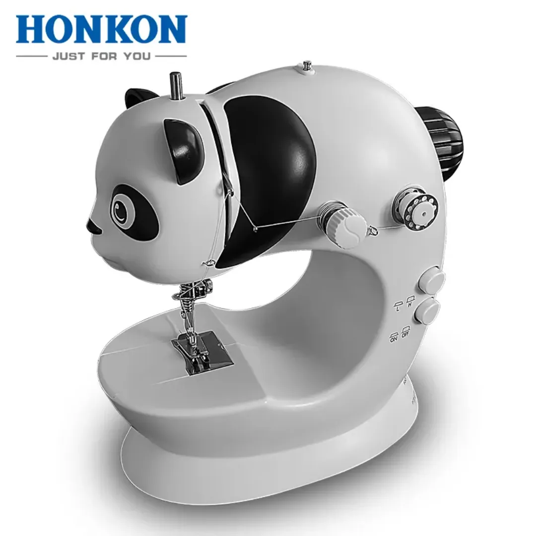 Mini Machine à Coudre Portable HONKON HK-228 - Design Panda - Idéale pour l'Utilisation Domestique