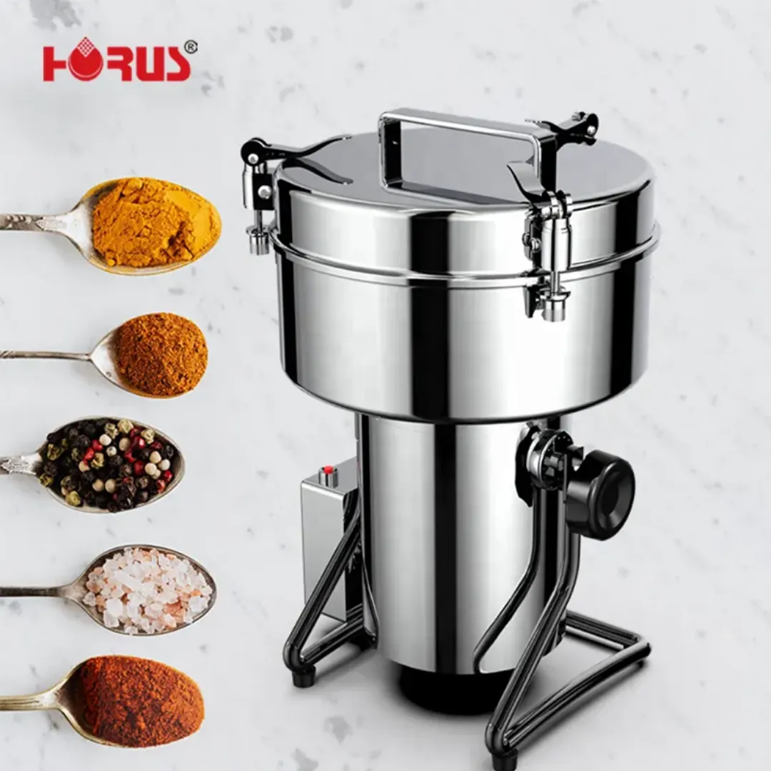 Moulin à Farine Électrique 2500g - 4500W Haute Vitesse pour Grains, Café, Épices, Manioc, Thé