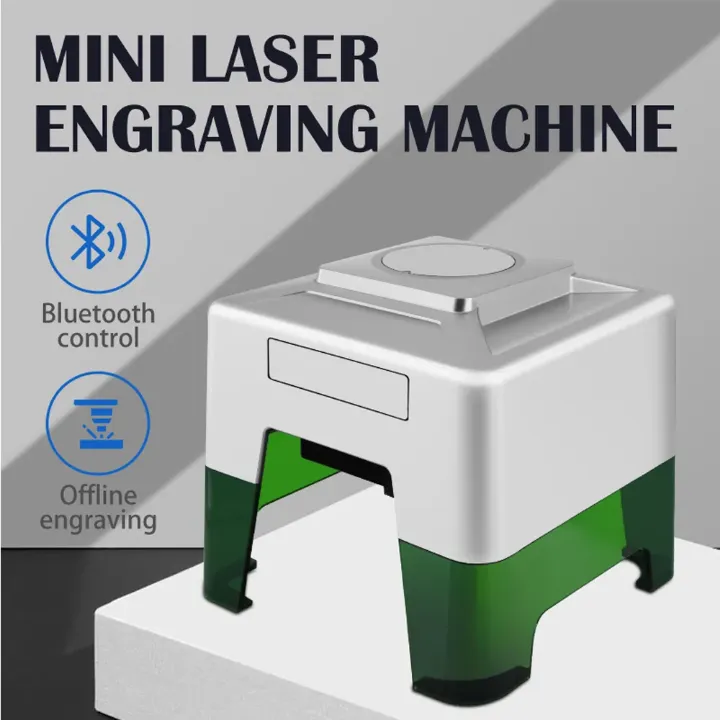 Mini Graveur Laser Bluetooth Haute Précision - 98x88mm - Gravure Métal, Bois, Cuir, Verre - Contrôle via App Mobile et PC