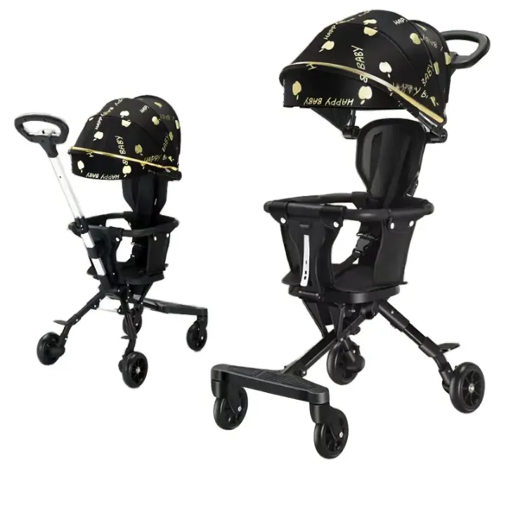 Poussette Bébé Double Siège Confort 2 en 1 - Pliable, Réglable, Léger et Sécurisé - Convient de 1 à 6 ans